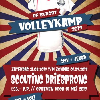 Volleybalkamp Burgst Breda 2019: schrijf je nu in!